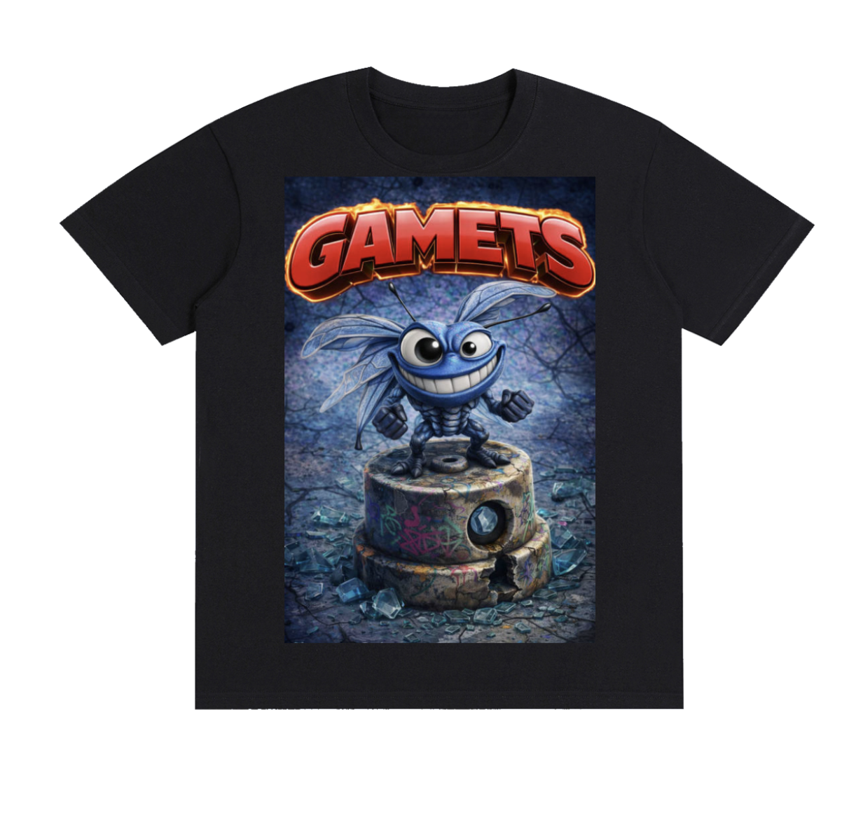 Gamets crew T-shirt design
